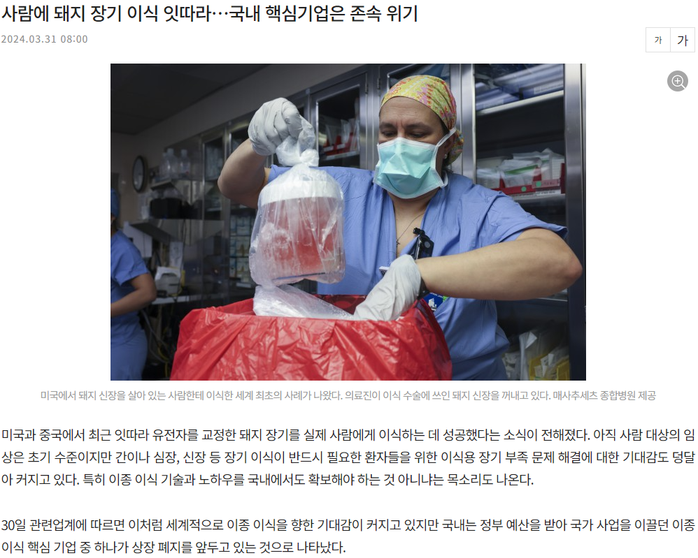 CRISPR와 이종장기이식