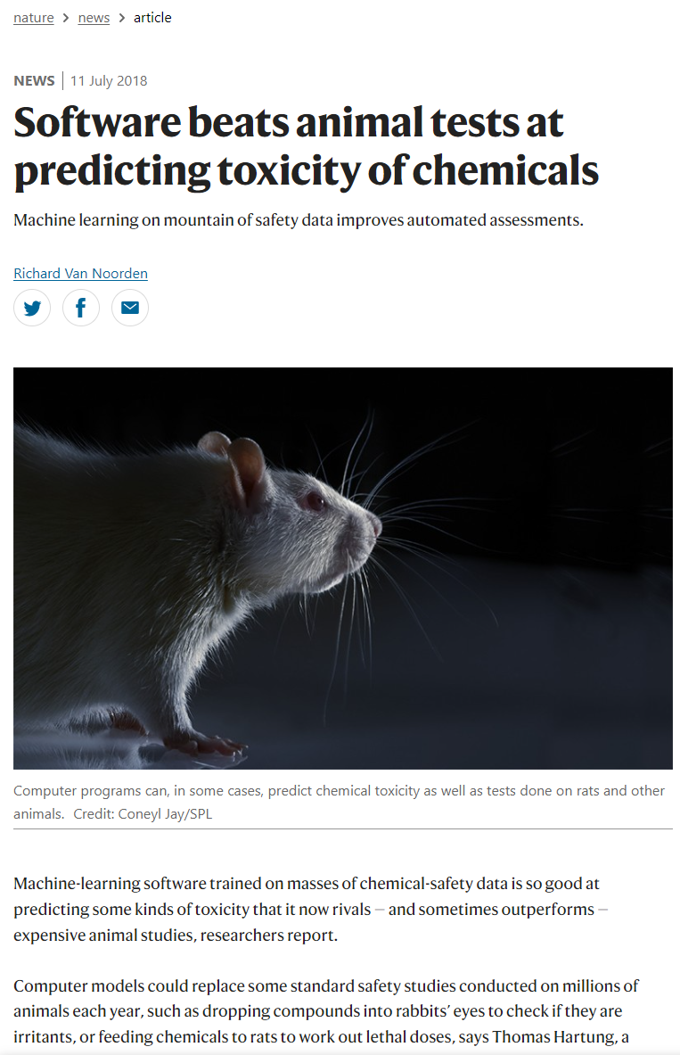 기계학습이 동물실험을 능가하는 성능