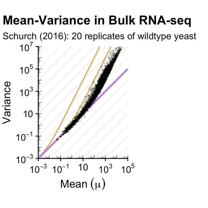 RNA-seq 평균-분산 관계